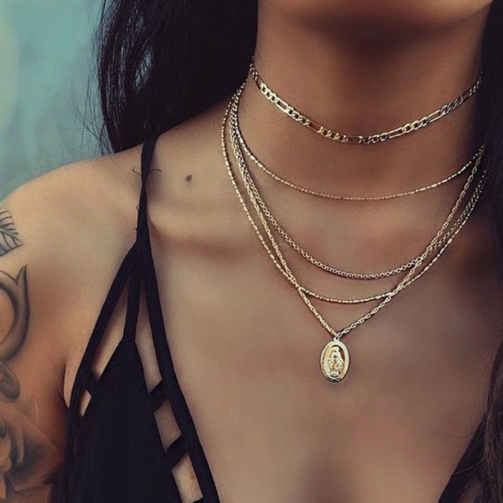 MARY Layered Necklace - Picture 1 of 1